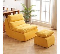 Sillón puff comprimido, sofá pequeño extraíble para sala de estar, sofá esquinero moderno con pedal