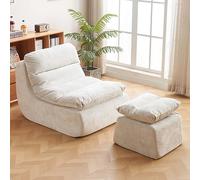 Sillón puff comprimido, sofá pequeño extraíble para sala de estar, sofá esquinero moderno con pedal