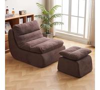 Sillón puff comprimido, sofá pequeño extraíble para sala de estar, sofá esquinero moderno con pedal