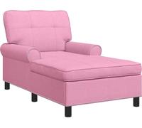 Sillón reclinable con cojín Rosa 91 x 157 x 91 cm tela