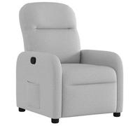 Sillón Reclinable De Tela Gris Nube Vidaxl