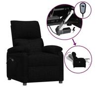 Sillón Reclinable Eléctrico De Tela Negro Vidaxl
