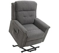 Sillón reclinable eléctrico HOMCOM con función de relajación, capacidad de carga de hasta 170 kg, color gris