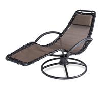 Sillón reclinable Eva marrón moca 191x77x 82cm ergonómico