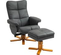 Sillón reclinable Fortuna Lai con reposapiés, con espacio de almacenamiento, tapizado. Sillón de televisión con función reclinable, giratorio 360°, sillón de televisión para dormitorio o sala de estar