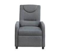 Sillón reclinable - función de reposo y reclinación - ajustable - gris oscuro