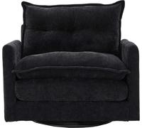 Sillón reclinable giratorio de 360° con reposabrazos, sofá individual grande, sillón moderno con cojín, sillón de relax para el salón, en beige, gris, y rosa
