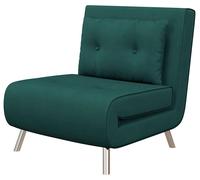 Sillón reclinable HOMCOM con función de cama, sofá individual con cojín, tapizado con apariencia de terciopelo