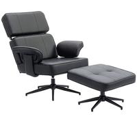 Sillón reclinable HOMCOM con reposapiés, reposacabezas ajustable y función de reclinación, color