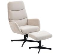 Sillón reclinable HOMCOM con reposapiés, sillón de televisión con respaldo alto y función de balanceo