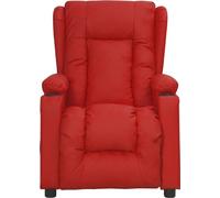 Sillón reclinable Relax, color burdeos, tapizado en cuero sintético