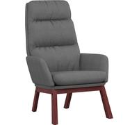 Sillón reclinable Relax, color gris claro, tapizado en tela