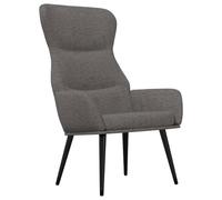 Sillón reclinable Relax, color gris claro, tapizado en tela