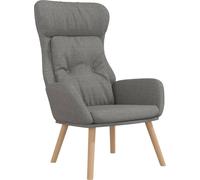 Sillón reclinable Relax, color gris claro, tapizado en tela