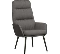 Sillón reclinable Relax, color gris claro, tapizado en tela