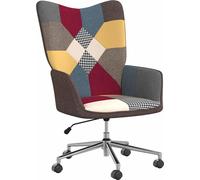 Sillón reclinable Relax de vidaXL, tapizado con patchwork de tela