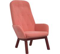 Sillón reclinable rosa de terciopelo, marca vidaXL