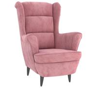 Sillón Reina respaldo alto con reposabrazos 100x74x84 cm Pink