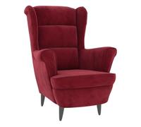 vidaXL Sillón Reina respaldo alto con reposabrazos 100x74x84 cm Maroon