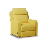 Sillón relax one fabric nalui amarillo reclinable