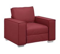 Sillón Rojo Vino 100 Cm Cuero Sintético Vidaxl