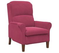 Sillón Rojo Vino Tinto Terciopelo Vidaxl