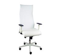 Sillón Sahuco blanco simipiel blanco