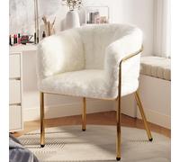 Sillón - Silla - Sillón de acento - Sillón reclinable - Silla de comedor - Beige - Tapizado de algodón suave