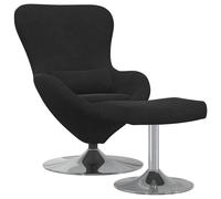 Sillón - Sillón giratorio - Sillón de estar - Sillón con reposapiés - Tapizado suave - Giratorio