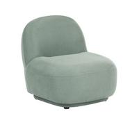 Sillón Sin Reposabrazos Respaldo Bajo Tapizado Moderno Minimalista Repelente Al Agua Verde Claro Lovberg