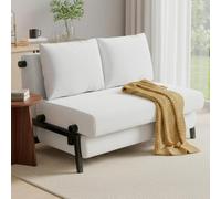 Sillón/Sofá Cama 2 En 1 De Pana, Cama/Sofá Convertible Y Plegable De 2 Plazas Para Invitados, Ideal Para Sala De Estar, Dormitorio O Balcón Con Estructura Metálica A