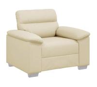 Sillón Sofá Color Crema, 100x81x84 Cm, Piel Sintética Vidaxl
