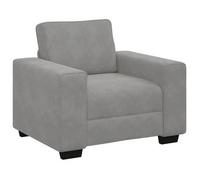 Sillón Sofá Gris Claro 100x77x82 Cm Terciopelo Vidaxl