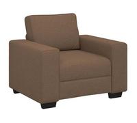 vidaXL Sillón sofá marrón de Tela, 100x77x82 cm