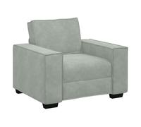 Sillón sofá - sofás de salón gris claro 59 cm terciopelo