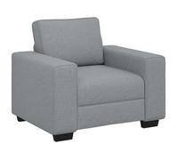 Sillón Sofá Tela Gris Claro 100x77x82 Cm Vidaxl