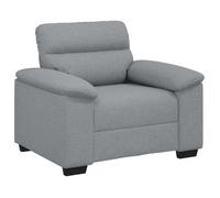 Sillón Sofá Tela Gris Claro 100x81x84 Cm Vidaxl