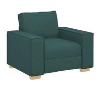 Sillón Sofá Tela Verde Oscuro 100x78x84 Cm Vidaxl