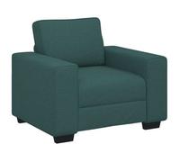 Sillón Sofá Verde Oscuro 100x77x82 Cm Tela Vidaxl