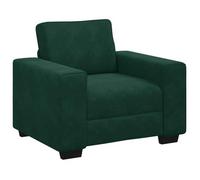 Sillón Sofá Verde Oscuro 100x77x82 Cm Terciopelo Vidaxl