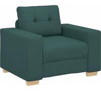 Sillón sofá verde oscuro 100x78x80 cm Tela