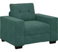Sillón sofá verde oscuro 100x78x80 cm Terciopelo