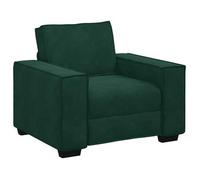 Sillón Sofá Verde Oscuro 100x78x84 Cm Terciopelo Vidaxl
