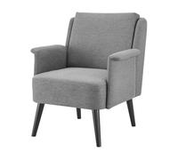 Sillón tapizado edling madera contrachapada + madera 83 x 73 x 75 cm - gris [en.casa]