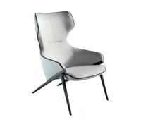 Sillón tapizado tela gris ribetes negros modelo 5009 angel cerdá