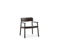 Sillón Timb de Tapizado en Piel Marrón/chocolate