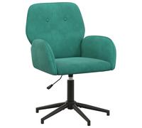 Sillón turquesa de terciopelo, ajustable y cómodo