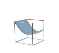 Sillón Valerie Object Solo Seat de Acero Inoxidable/ Azul Claro
