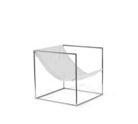 Sillón Valerie Object Solo Seat de Acero Inoxidable/ Blanco