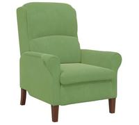 Sillón Verde Claro Terciopelo Vidaxl